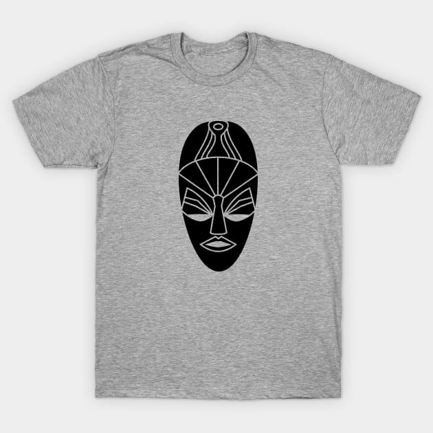 Arfican tribal black mask T-Shirt by ZZZekaandfriendz